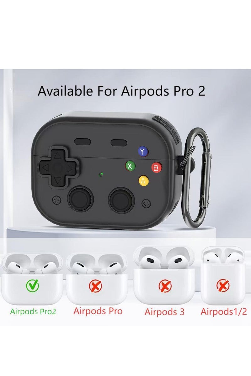 AirPods Pro 2nd Generation Case, 2025 New headphone Case, Lockable Airpdspro 2 Case, Game Controller Design, 2022 AirPods Pro 2 New Earphone Case, Keyring Included, Soft Silicone Protective Case, Specifically Designed for AirPods Pro 2nd Generation  - Image 2