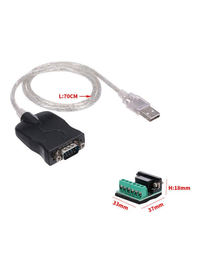 نيبمينينت كابل محول من USB 2.0 إلى 485 بمنفذ تسلسلي RS485 فضي/أسود - Image 5