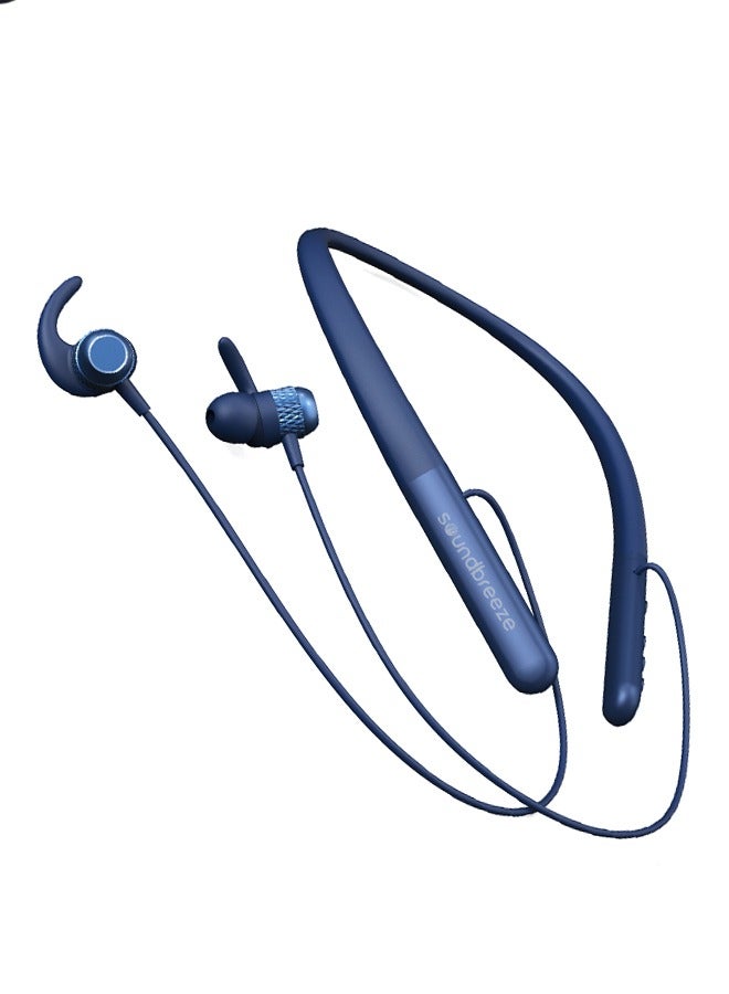 Soundbreeze SEEKEN Soundbreeze Wireless Bluetooth Headphones - Blue | 40 Hours Playtime | Magnetic Cable | Premium Design | High-Quality. - Image 3