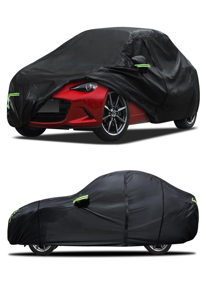 Qualencey 6 Layers Truck Cover Waterproof All Weather for Automobiles,Car Cover Custom Fit for Mazda Miata MX-5 1989-2024,Outdoor Full Exterior Cover,Rain, Sun, Wind Protection,Black - Image 1