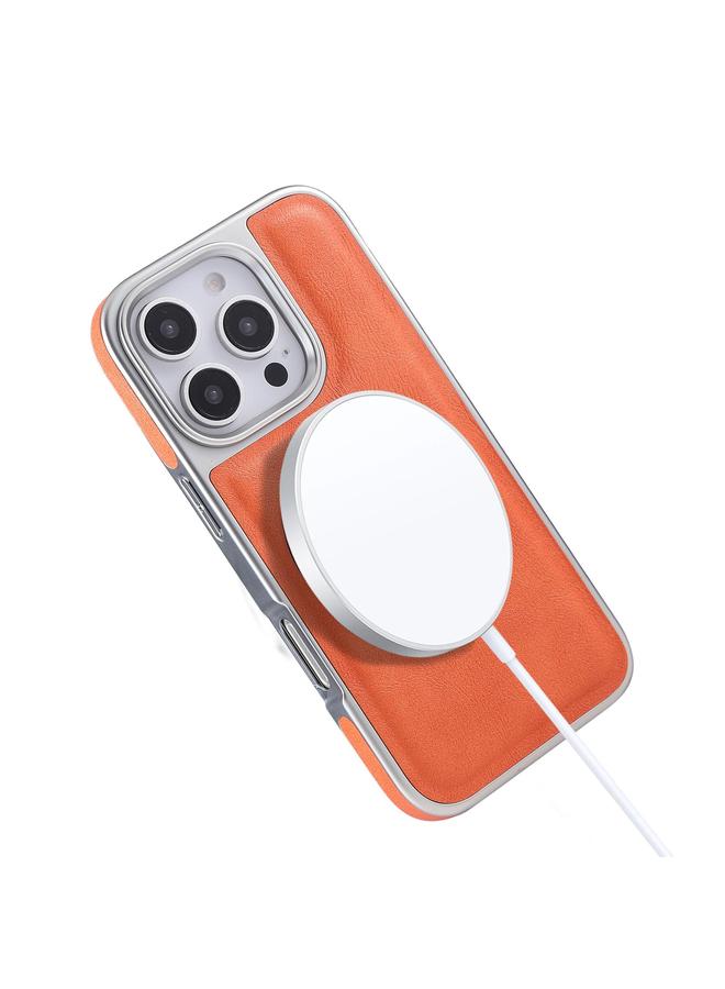 اس-توب جراب هاتف iPhone 16 Plus مصنوع من الجلد المطلي مع حامل MagSafe دوار - Image 5