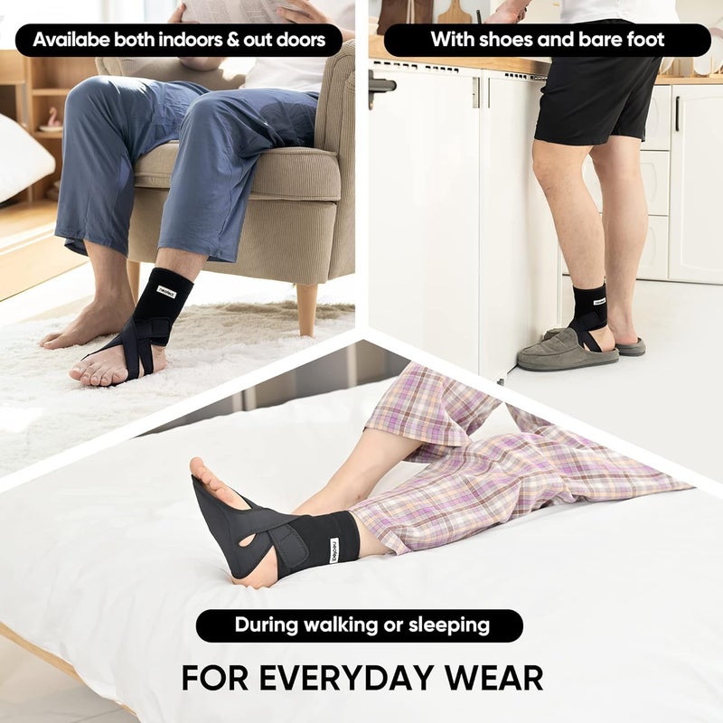 NEOFECT Drop Foot Brace - Adjustable AFO Ankle Brace for Walking & Stroke Recovery, Breathable Material for Ankle and Foot Support, Comfortable Design (Medium/Right) - Image 5