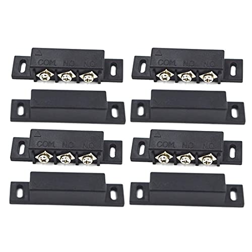 bnafes 4Sets Magnetic Reed Switch, Magnetic Door Switch/Magnetic Contact Switch/Normally Open Closed NC NO Door Alarm Window Security, for DC 5V 12V 24V Light - Image 5