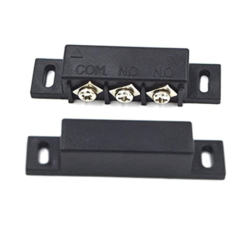 bnafes 4Sets Magnetic Reed Switch, Magnetic Door Switch/Magnetic Contact Switch/Normally Open Closed NC NO Door Alarm Window Security, for DC 5V 12V 24V Light - Image 2