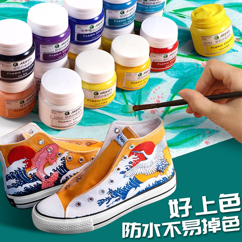 Marley Textile Fiber Pigment Hand Painted Clothes Canvas Shoes Graffiti Dye Textiles Do Not Fade Waterproof Propylene - Image 3