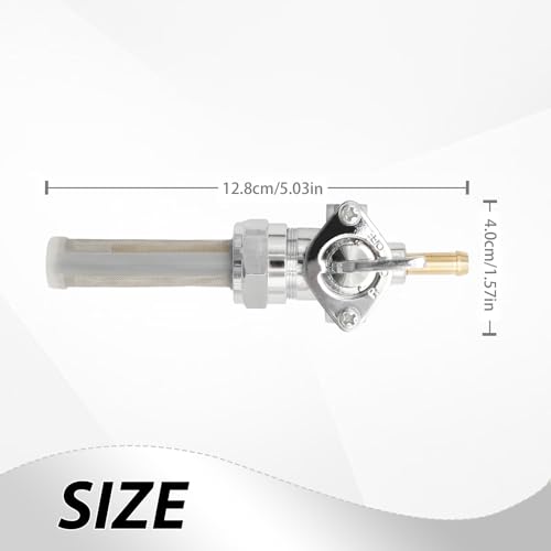 DUZFOREI 011401 Fuel Petcock Valve Switch, Gas Tank Fuel Petcock Shut Off Valve Switch Replacement for Harley Sportster Big Twin Custom Tanks 1975-2006, Replaces 62167-81 62163-75 - Image 4