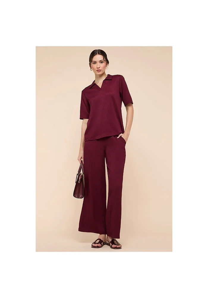 أر أند بي Textured Polo T-Shirt with Short Sleeves