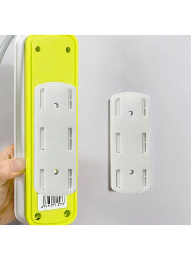 2 Pcs Self Adhesive Power Strip Holder Socket Organizer, Holder, Simplest Mount For Board, Remote Control Stored In The Kitchen, Home And Office - Image 3