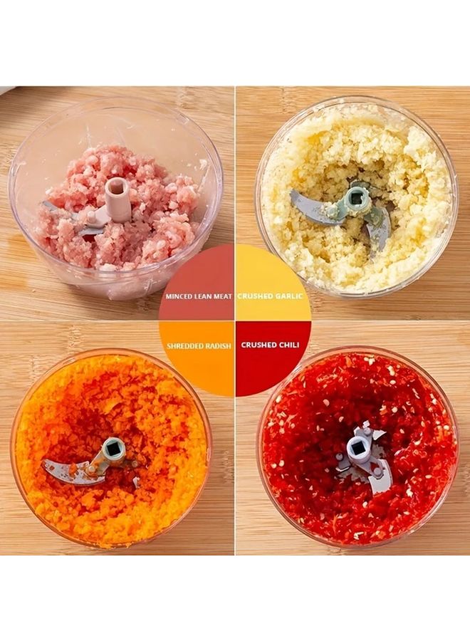 Cherry Blossom Powder Rotary Vegetable Shredder Garlic Mincer For Salad And Kitchen Prep - Image 5