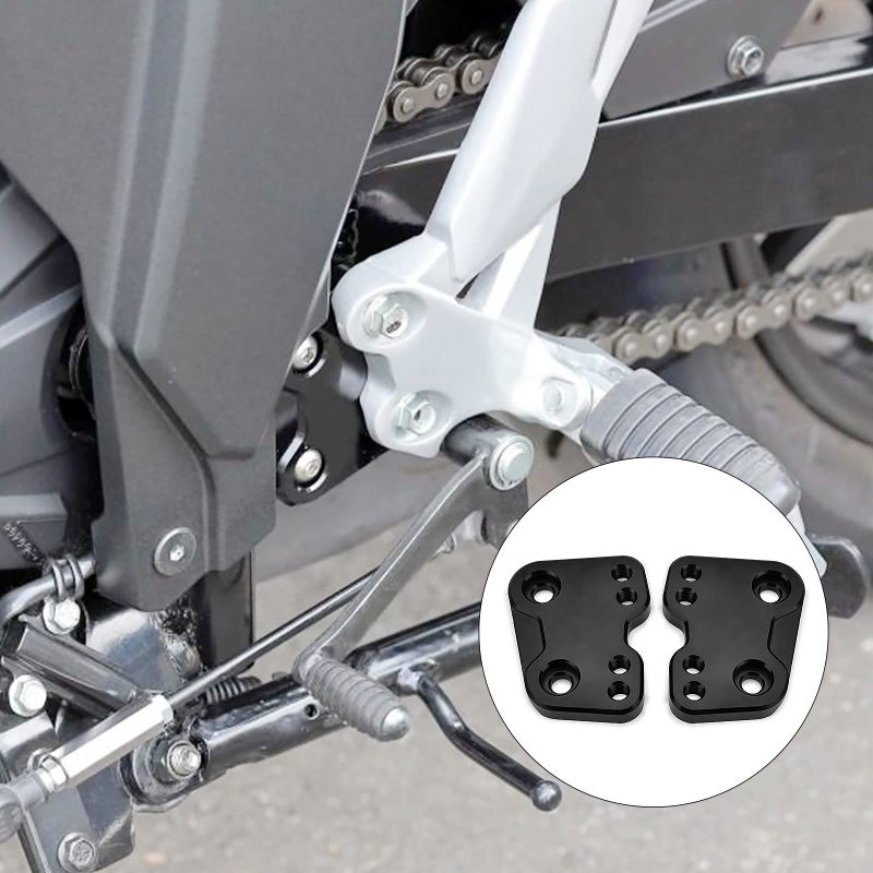 LEDISHUN Motorcycle Accessories Front Foot Pegs Footrests Adjustable Rearsets compatible with Suzuki GIXXER SF250 250 SFGIXXER 250 201920212022 Black