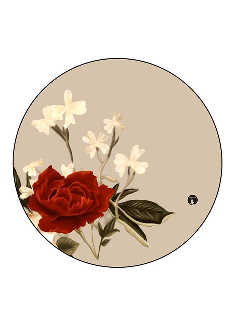 RKN Flowers Printed Mouse Pad  Multicolour