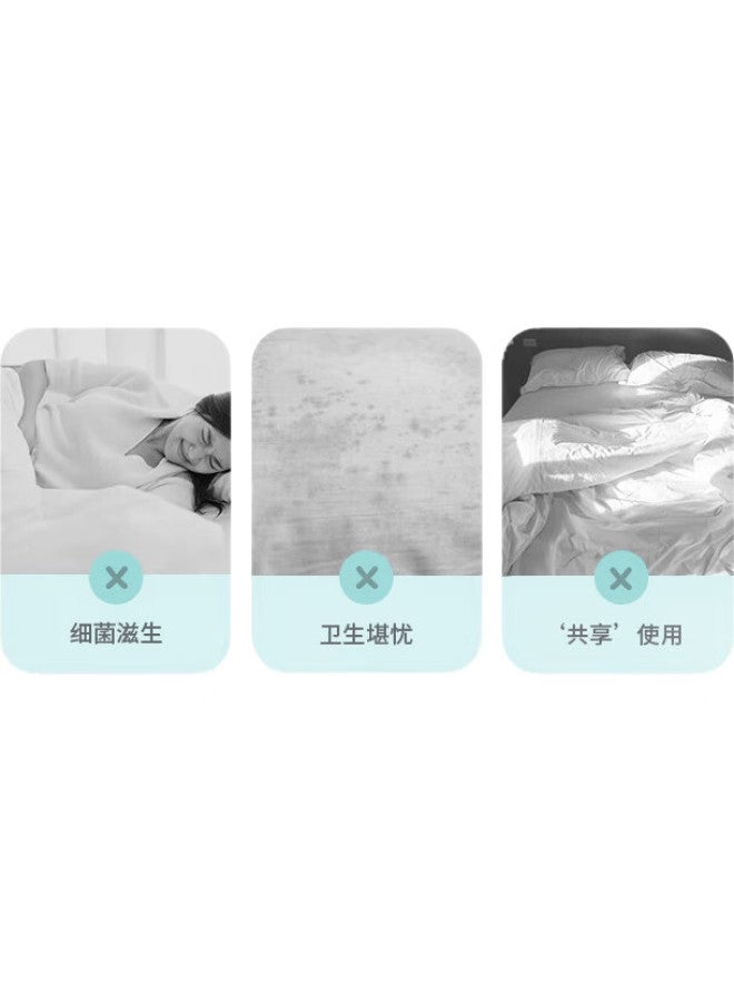 Sometimes Disposable Bed Sheets, Duvet Covers, And Pillowcases Are Thickened For Hotel Stays, Business Trips, And Travel To Prevent Contamination. A Single Person'S Three-Piece Set. - Image 3