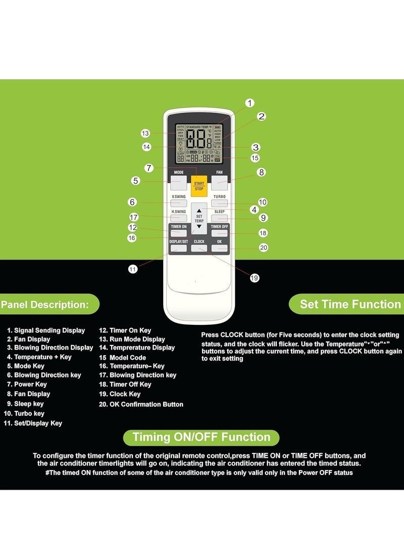 BLUMENiT Universal AC Remote Control for All Models with battery - Image 2