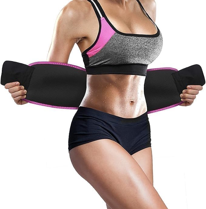 CHEENNY Fitness Weighted Hula Circle for Adults Weight Loss, Infinity Fitness Hoop Plus Size 51 Inch with Sweat Belt, Include 24 Detachable Links and Waist Trainer for Women(Design-2) - Image 5