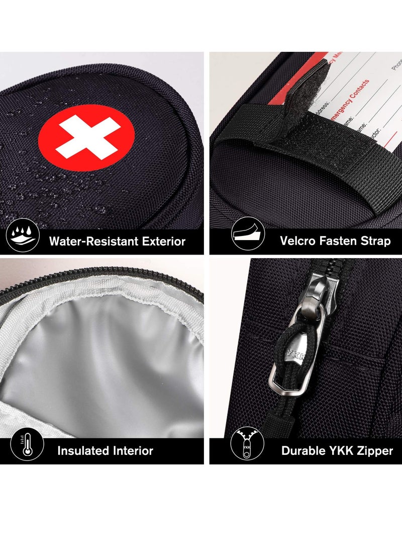 SYOSI Insulin Cooler Travel Case Insulated EpiPen Medical Organizer Bag Portable Cooling for Insulin Pen Diabetic Supplies Travel-Friendly - Image 5