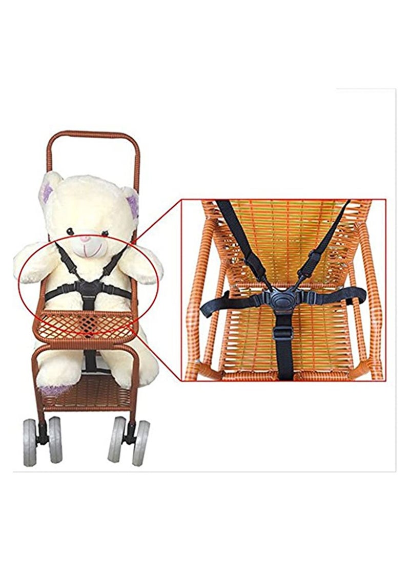 Excefore - High Chair Seat Belt 5 Point Harness Baby Chair Safety Belt Universal High Chair Seat Belt For Wooden High Chair Pushchair - Image 1