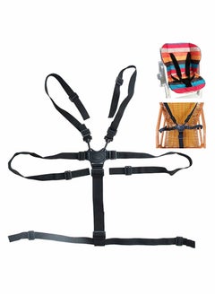 High Chair Seat Belt 5 Point Harness Baby Chair Safety Belt Universal High Chair Seat Belt For Wooden High Chair Pushchair