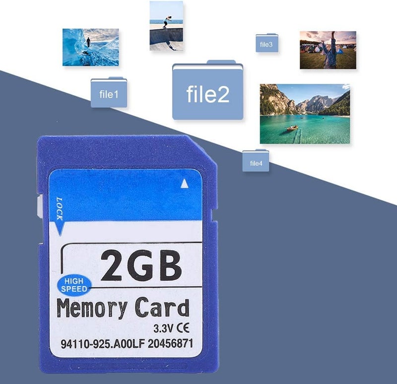 SD Card, Flash Memory Card Secure Digital Memory Cards Data Storage Fast Read Speed 90MB/s for Cameras SLR Music Photos Storage(2GB) - Image 3