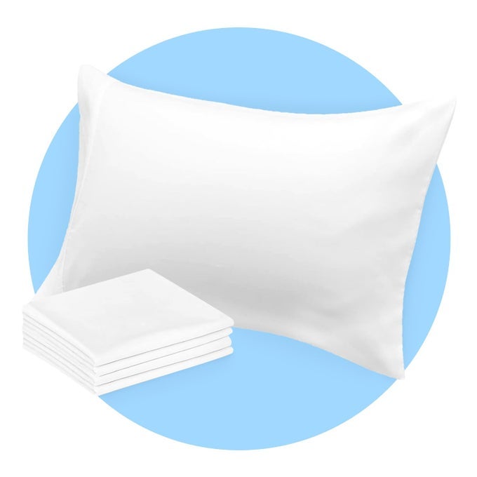 AVALON BEDDING PILLOW CASES STANDARD SIZE WHITE PILLOW CASES SET OF 4 COTTON BLEND 200 TC SOFT BREATHABLE PERFECT FOR HOME HOSPITAL HOTEL QUALITY QUEEN PILLOW PROTECTORS 30X20 INCHES
