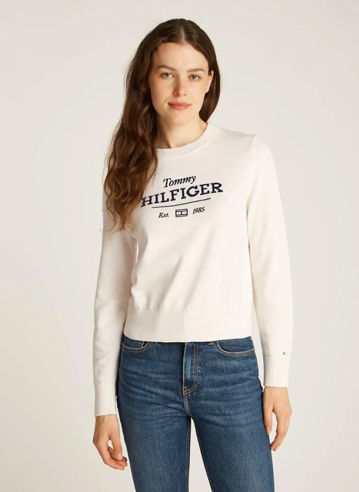 TOMMY HILFIGER Logo Crew Neck Sweaters