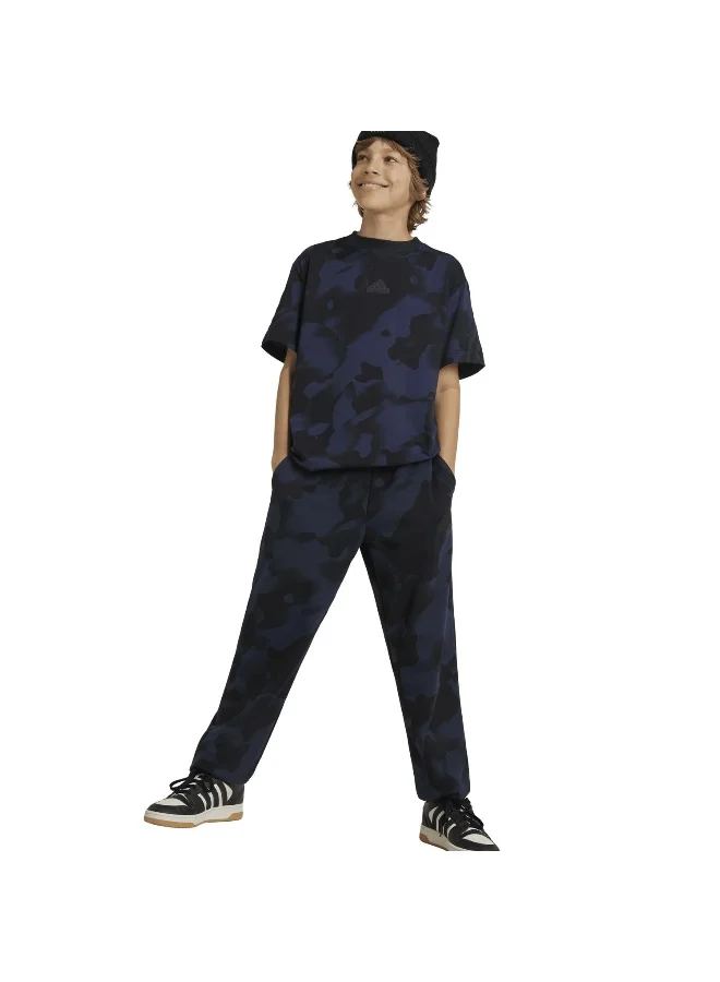 Adidas adidas J Fi Aop T Black Training T-Shirts 7-8Y