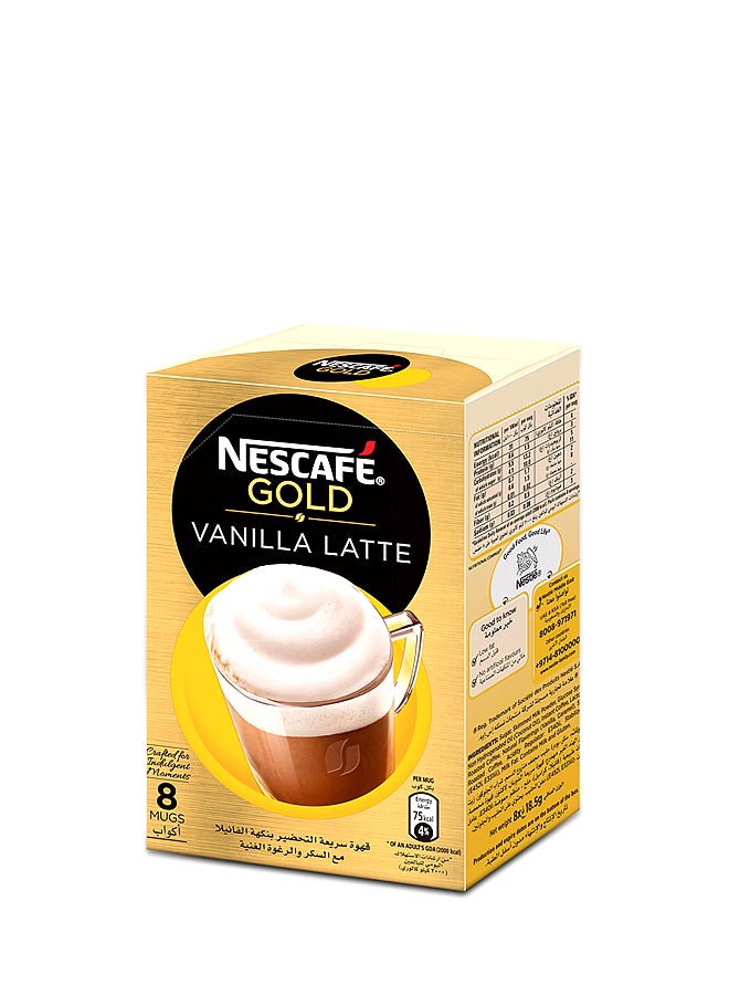 Nescafe Gold Vanilla Latte Coffee Mix 18.5grams