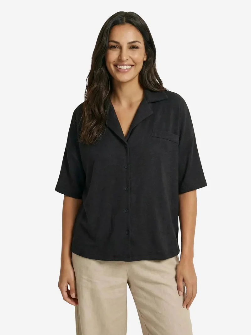 ماي فاشن MY FASHION Relaxed Fit Button-Up Shirt