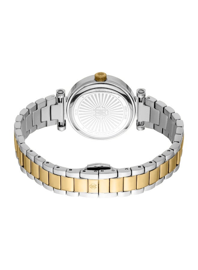 roberto cavalli روبرتو كافالي RC5L121M0085 - ساعة كوارتز نسائية من الفولاذ المقاوم للصدأ 3 عقارب - Image 3