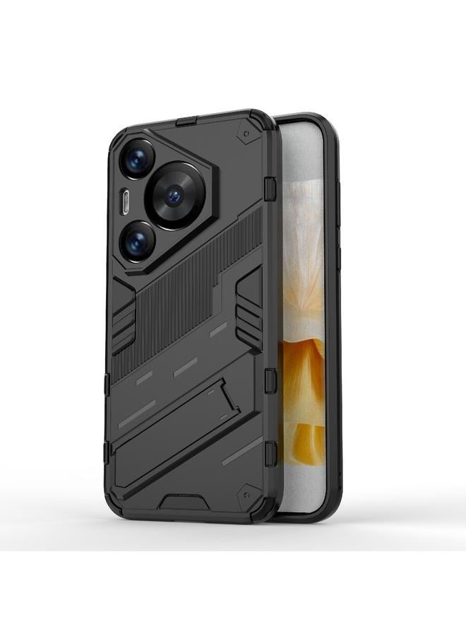 S-TOP Case For Huawei Pura 70 Pro / 70 Pro+ Punk Armor 2 in 1 PC + TPU Phone Case with Holder - Image 1