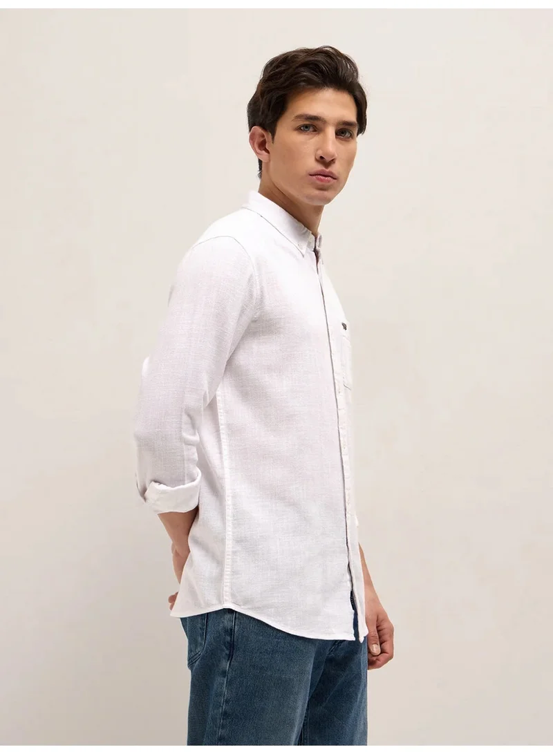 THE BEAR HOUSE Men’s Long Sleeve Shirt – Classic, Comfortable and Stylish Essential for Work, Travel or Casual Outings