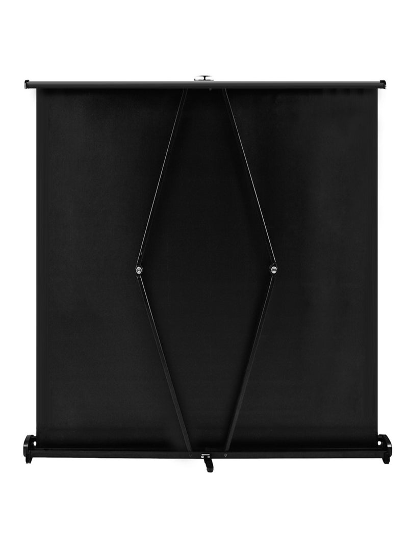 40-inch HD Projection Screen Manual Pull Up Folding Tabletop Projecting Screen Aspect Ratio 4:3 Portable Projection Screen for DLP Projector Handheld Projector  - Image 3