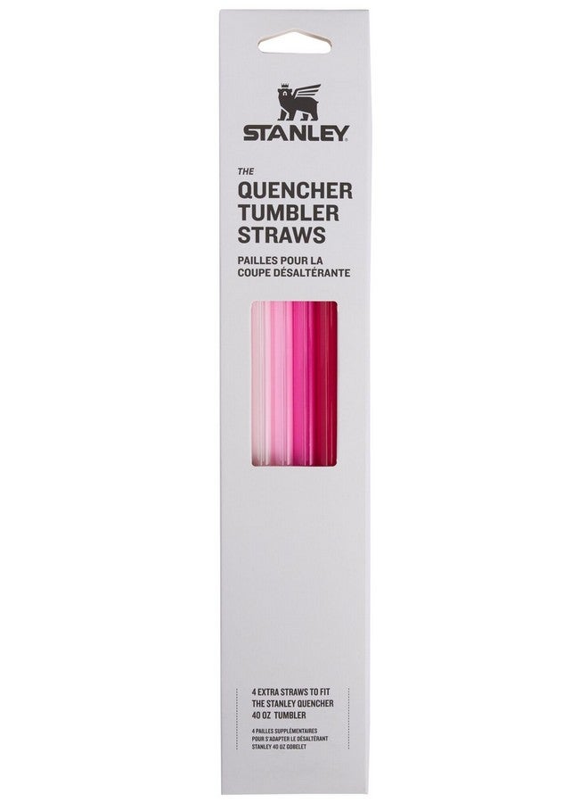 Stanley Stanley Quencher Tumbler Straws for 40 oz | Reusable Replacement Straws for Tumbler with Handle | Stainless Steel Drinking Cup Accessory | BPA-Free | Pink Multi Pack - Image 1