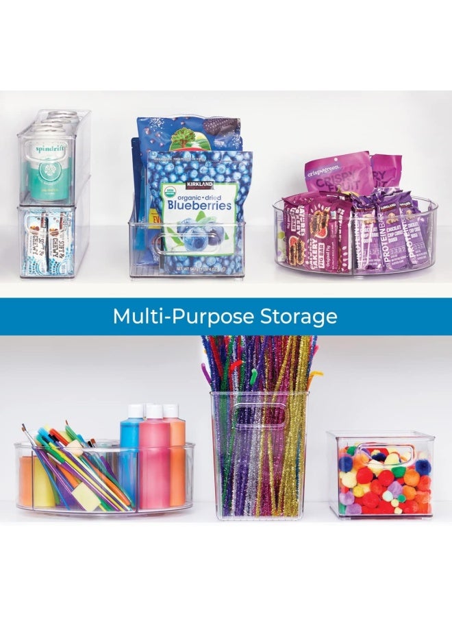 iDesign Recycled Plastic Lazy Susan Turntable Organizer Pantry Bathroom General Storage and More The Linus Collection 115 Clear - Image 5