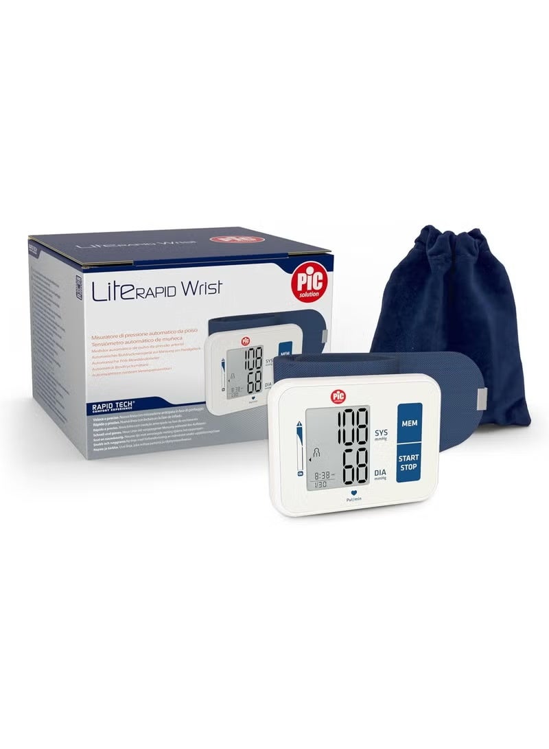 PIC LiteRapid Wrist blood pressure monitor 3 year warranty