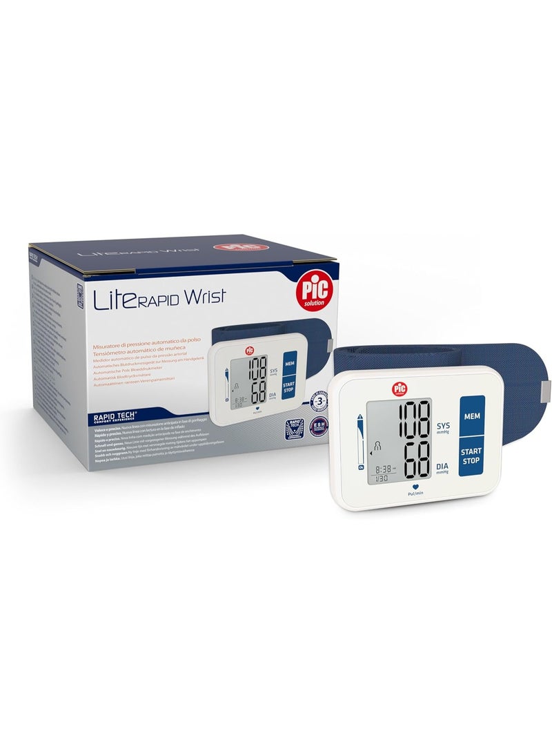 بيك سولوشن جهاز قياس ضغط الدم للمعصم PIC LiteRapid مع ضمان لمدة 3 سنوات - Image 5