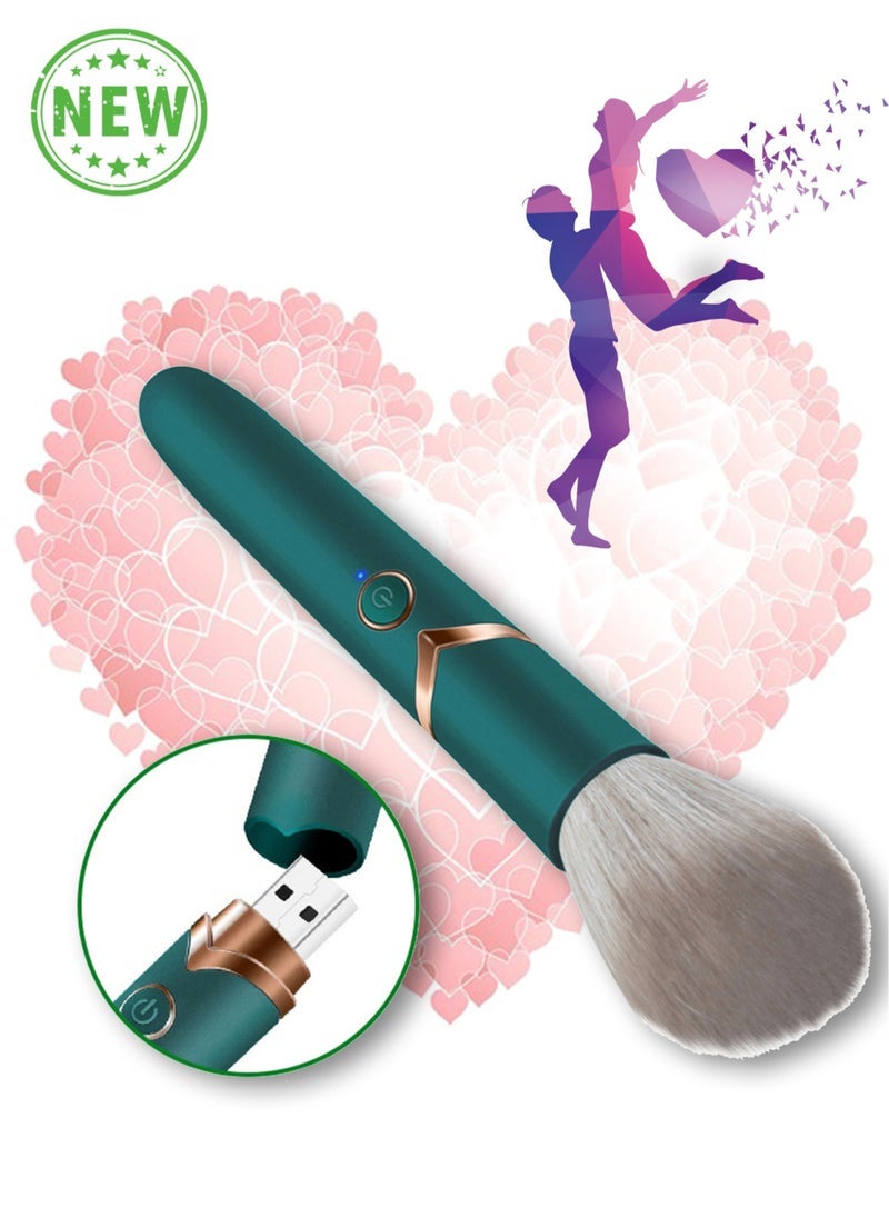 Captaintech Electric Sports Massage Relaxation Accessories Portable Quiet and Comfortable Electric Hand-held Ladies Massager Brush with 10 Adjustable Gears Vibration Massage Brush for Relaxing Time  - Image 2