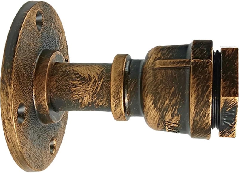 Vintage Industrial Wall Lamp Retro Wall Mounted Sconce with Rust Iron Pipe Finish for Bedroom and Mirror No Bulb Included - Image 1