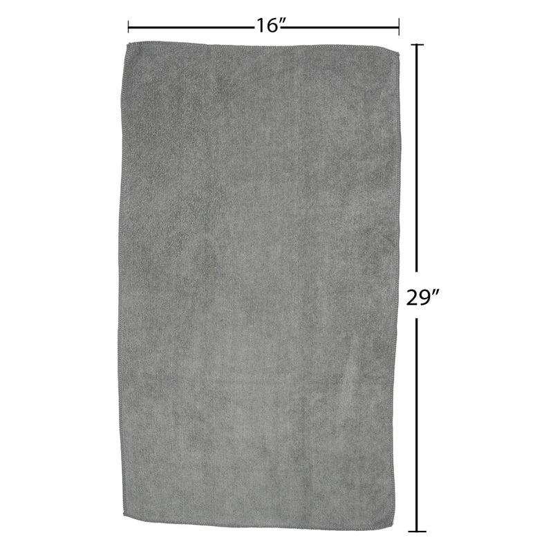 Fromm Softees Microfiber Salon Hair Towels for Hairstylists, Barbers, Spa, Gym in Grey, 16" by 29", 10 count Perfect Hair Care Towel for Drying Curly, Long, Wavy Hair - Image 5
