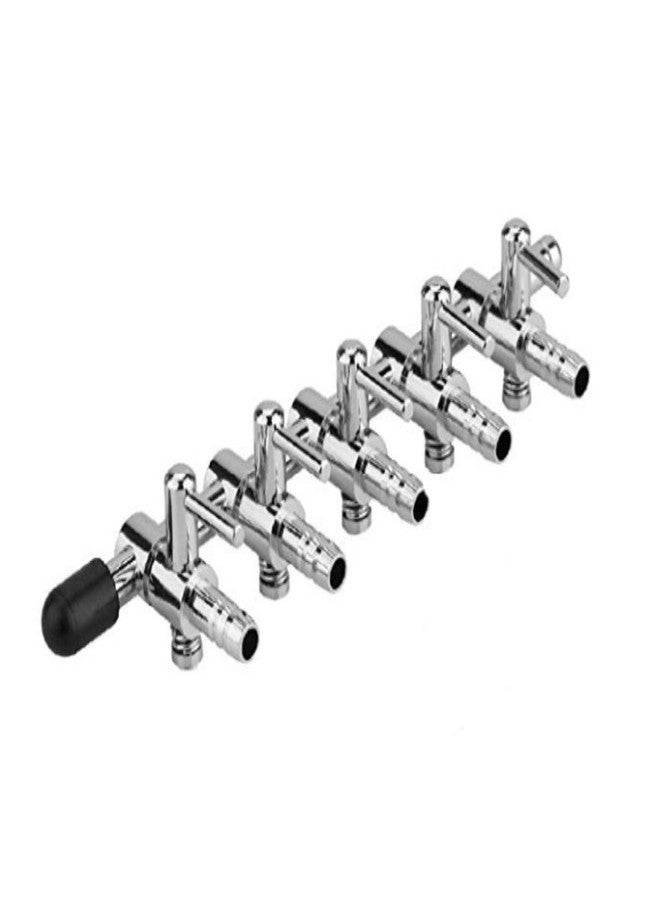 bnafes صمام تحكم بتدفق الهواء خماسي الاتجاهات من bnafes مع موصل أنبوب هواء لحوض أسماك الزينة - Image 1