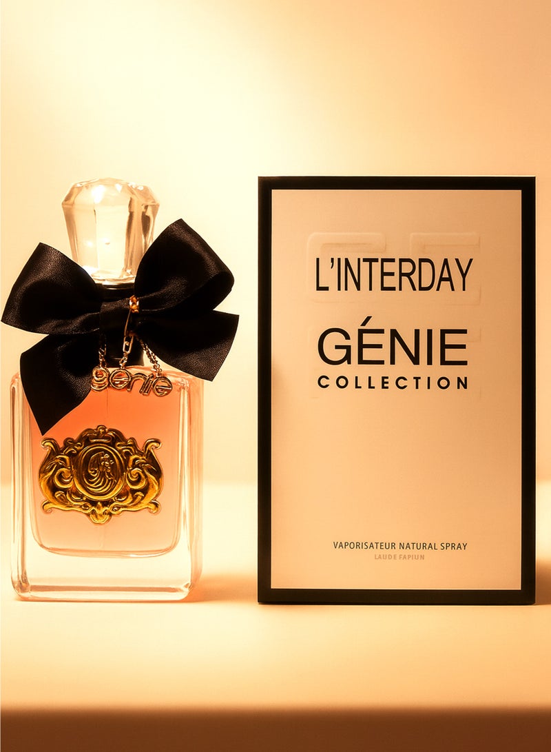 Genie Collection Luxury Perfume For Women Genie Collection Linterday No. 8895 | Long Lasting Perfume for Women with White Floral, Vanilla & Patchouli Fragrance with Free 5ml Travel Spray Eau De Perfume - Image 1