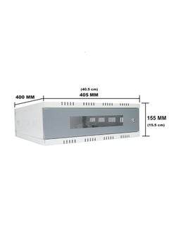 Sanmark Sanmark 2U CCTV DVR RackServerNVRNetwork Protector Rack Transparent Glass Door with 3 Power Socket Plug Cabinet Box Metal 2U Size40cm X 40cm X 15cm  - Image 2