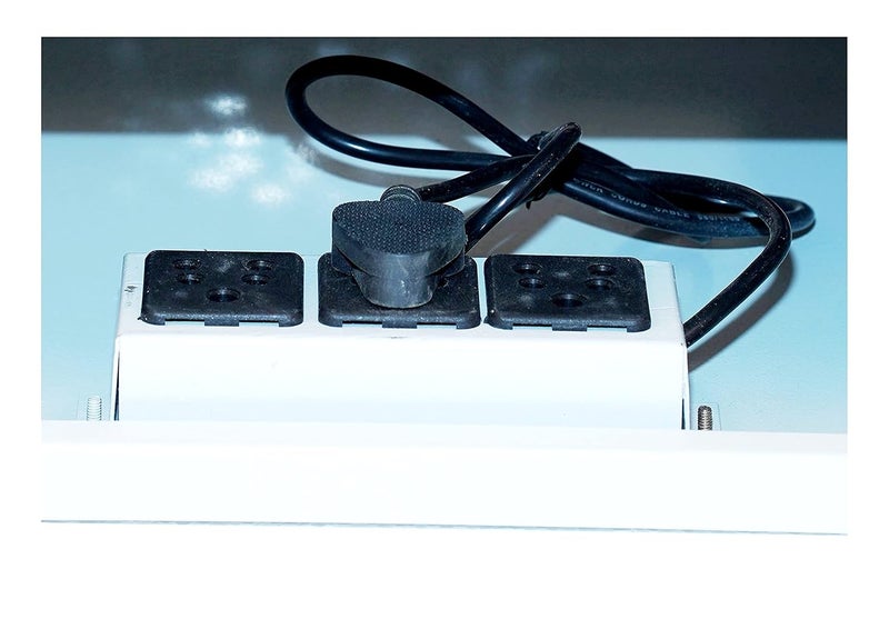 Sanmark Sanmark 2U CCTV DVR RackServerNVRNetwork Protector Rack Transparent Glass Door with 3 Power Socket Plug Cabinet Box Metal 2U Size40cm X 40cm X 15cm - Image 4