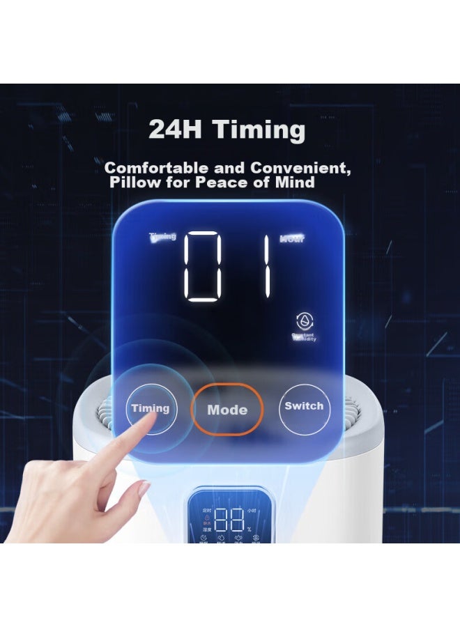 Supor Mist-free Humidifier For Bedroom, Baby, Pregnant Women, Cold Steam Evaporation Air Humidifier, Purification, Intelligent Constant Humidity, Antibacterial, Home Desktop Humidifier Ehtn-06e - Image 4