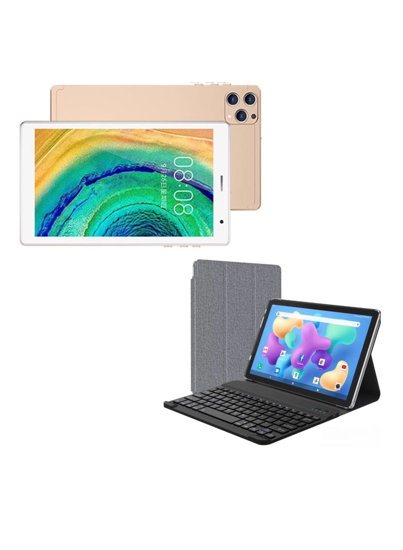 8 -Inch ITouch Smart Tablet S803 Android 12.1 Tab With 256GB ROM 8GB RAM Quad Core Wi-Fi 5G LTE Dual Sim with Wireless Keyboard Mouse and PU Tablet Cover - Black