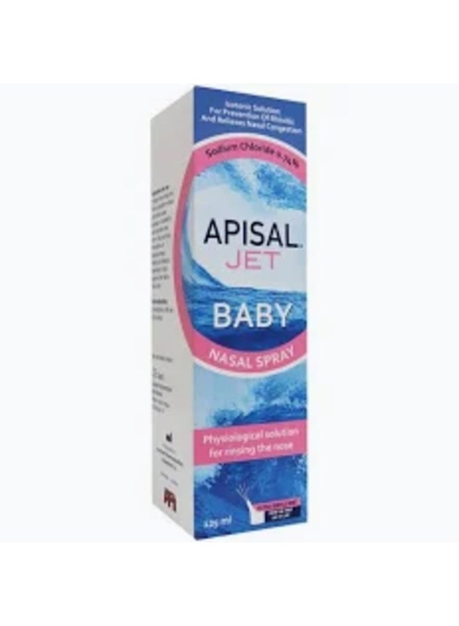 APISAL BABY JET Nasal Spray, Isotonic Saline Solution, 125ml - Image 1