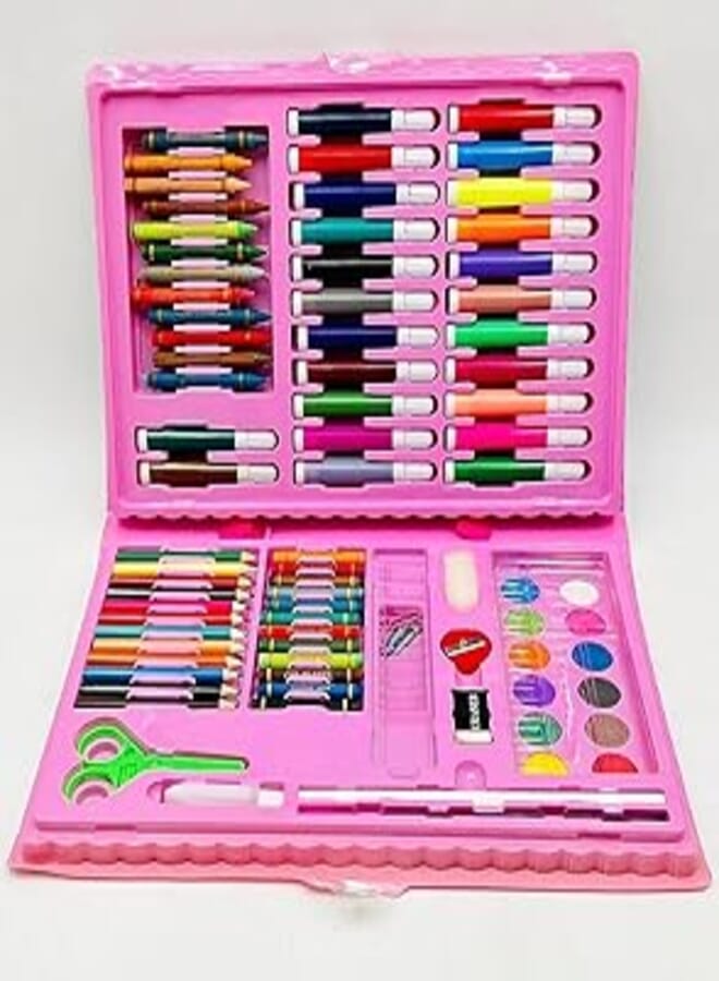 Kids Colorful Bag - Pink, 86 Pieces