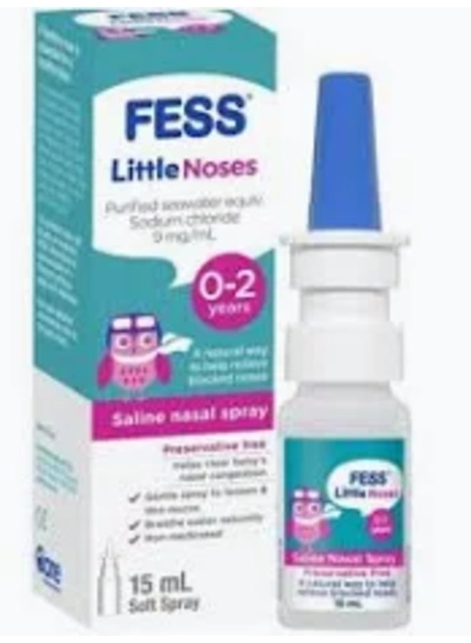 FESS Little Noses Saline Nasal Spray for 0-2 Years, 15ml - Image 2