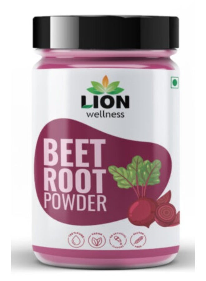 LION Beet Root Powder - 100g | Natural Beetroot Powder for Heart Health, Energy & Antioxidant Support - Image 2