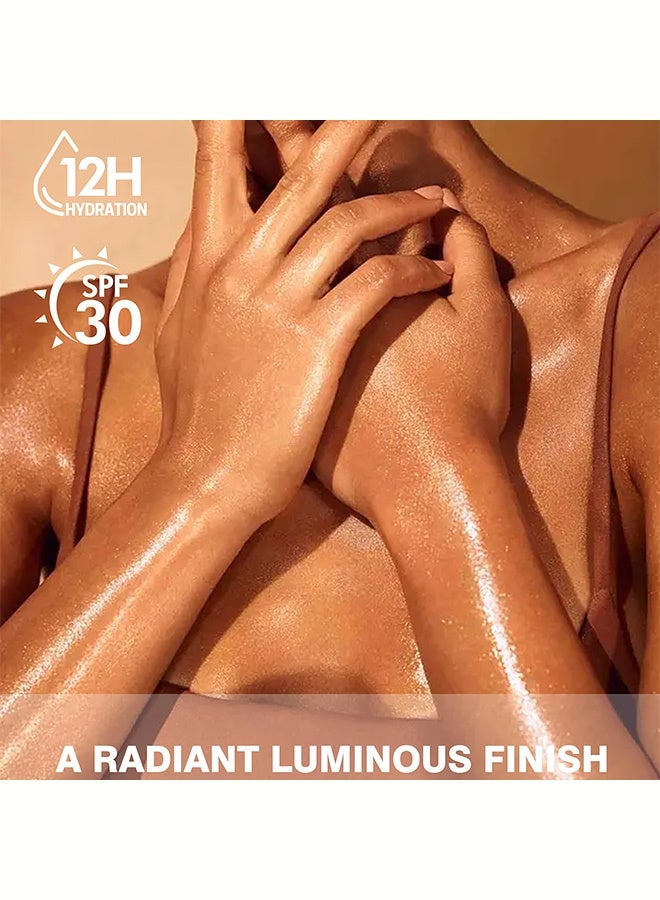 أوليبولا سائل إبراز الجسم، قطرات تسمير قابلة للبناء مع SPF 30، مغطى بزيت بذور عباد الشمس ومضادات الأكسدة، نحاسي برونزي لتغذية توهج الشمس للوجه والجسم، مزيل تسمير مرطب لجميع درجات البشرة 04#ذهب نحاسي - Image 5