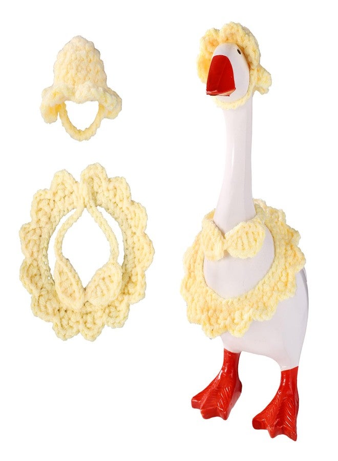 Sinbana Bikini Goose Outfit Set for 7" Desk Goose Statue, Cute Mini Bikini Swimwear Costume & Hat Decorative Clothes for Magnetic Desktop Geese Key Holder Accessories - Image 1